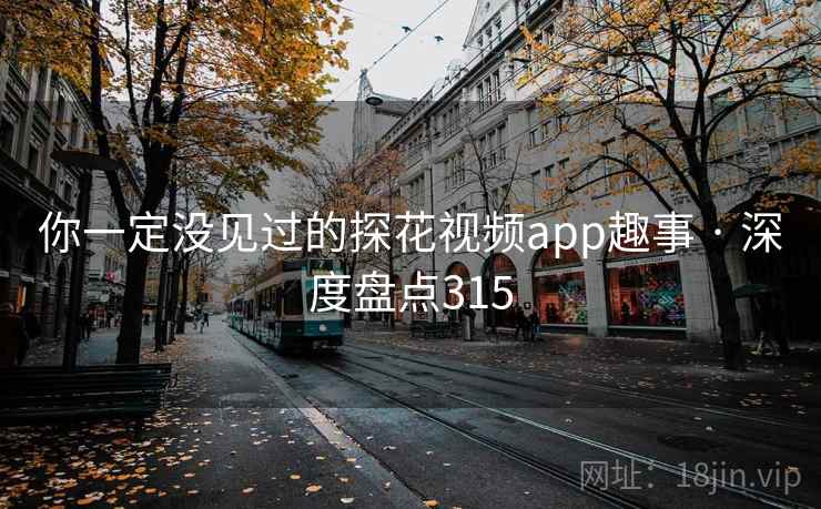 你一定没见过的探花视频app趣事 · 深度盘点315