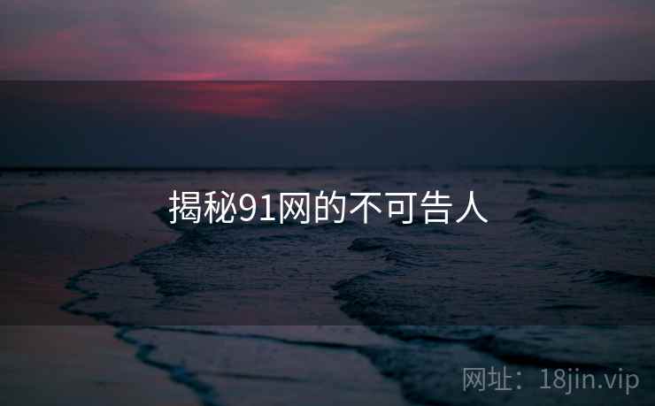 揭秘91网的不可告人