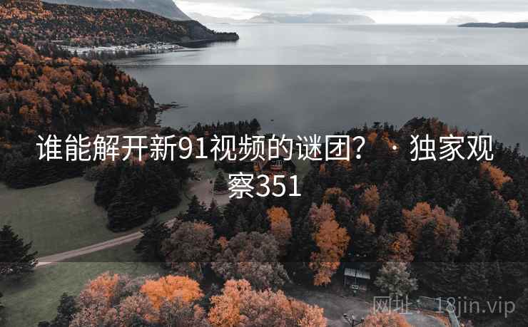 谁能解开新91视频的谜团？ · 独家观察351